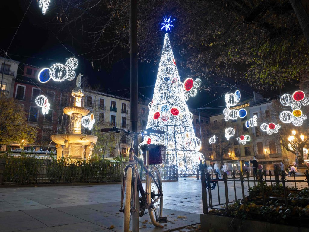 Luces de navidad en Granada